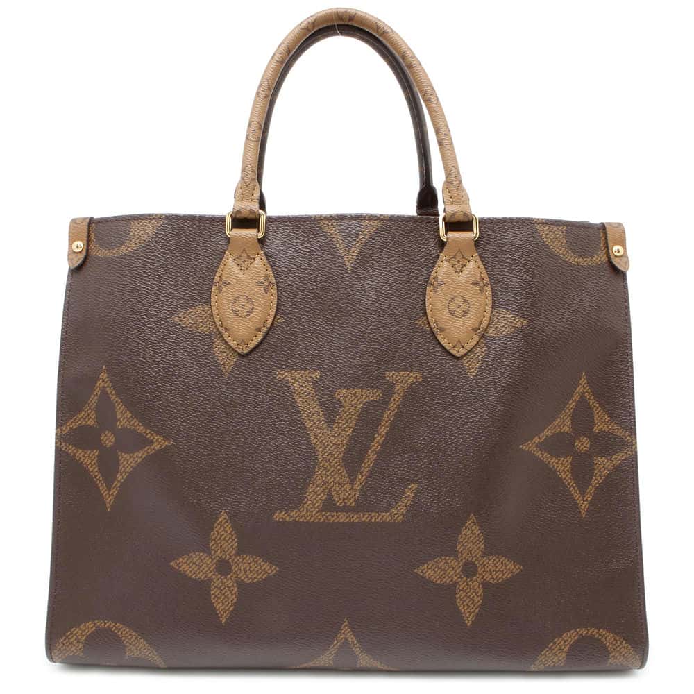 LOUIS VUITTON Onthego Red M45321 Monogram Monogram Reverse Canvas Monogram Giant Size MM