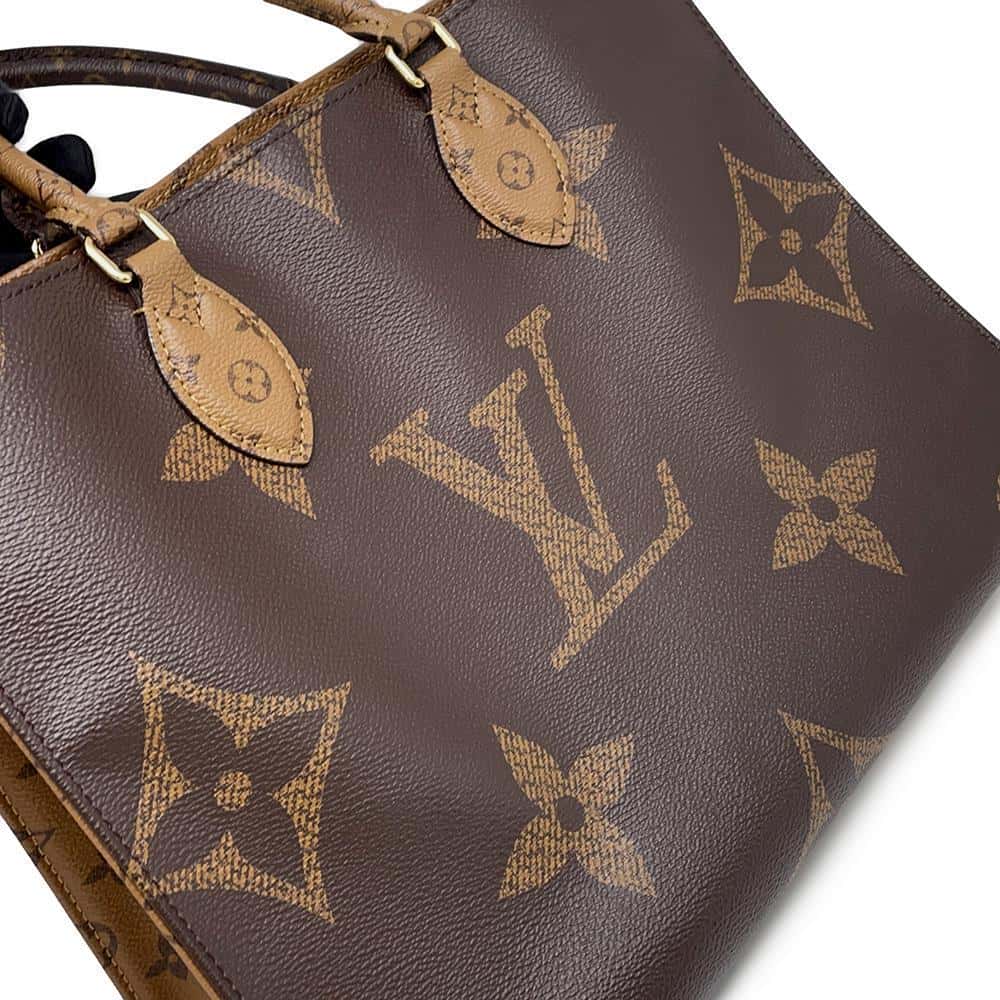 LOUIS VUITTON Onthego Red M45321 Monogram Monogram Reverse Canvas Monogram Giant Size MM
