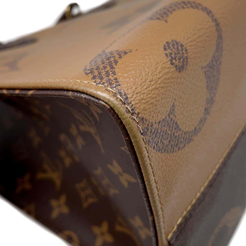 LOUIS VUITTON Onthego Red M45321 Monogram Monogram Reverse Canvas Monogram Giant Size MM