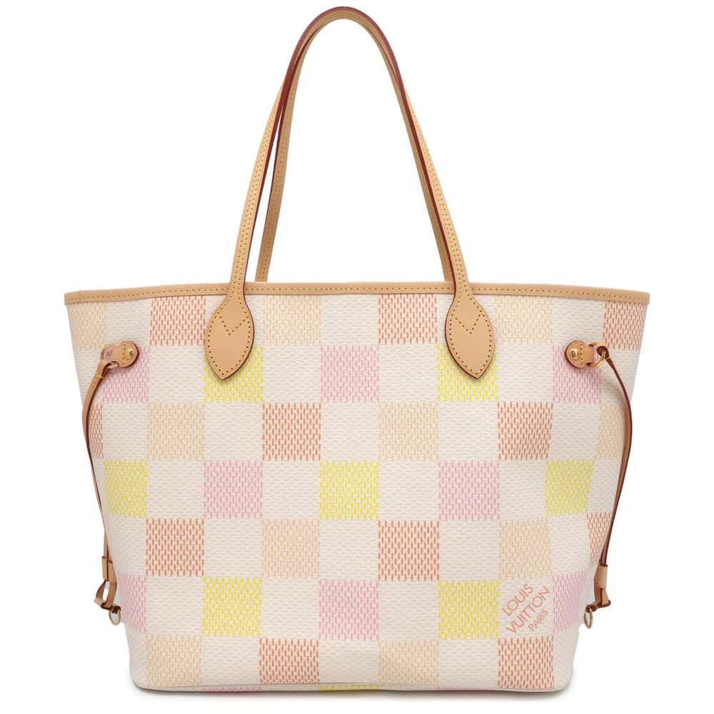 LOUIS VUITTON Neverfull pastel N40668 Damier Licious Size MM