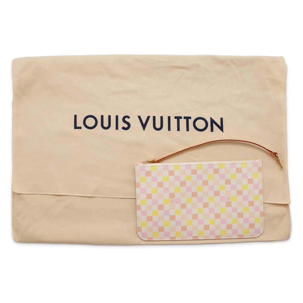 LOUIS VUITTON Neverfull pastel N40668 Damier Licious Size MM
