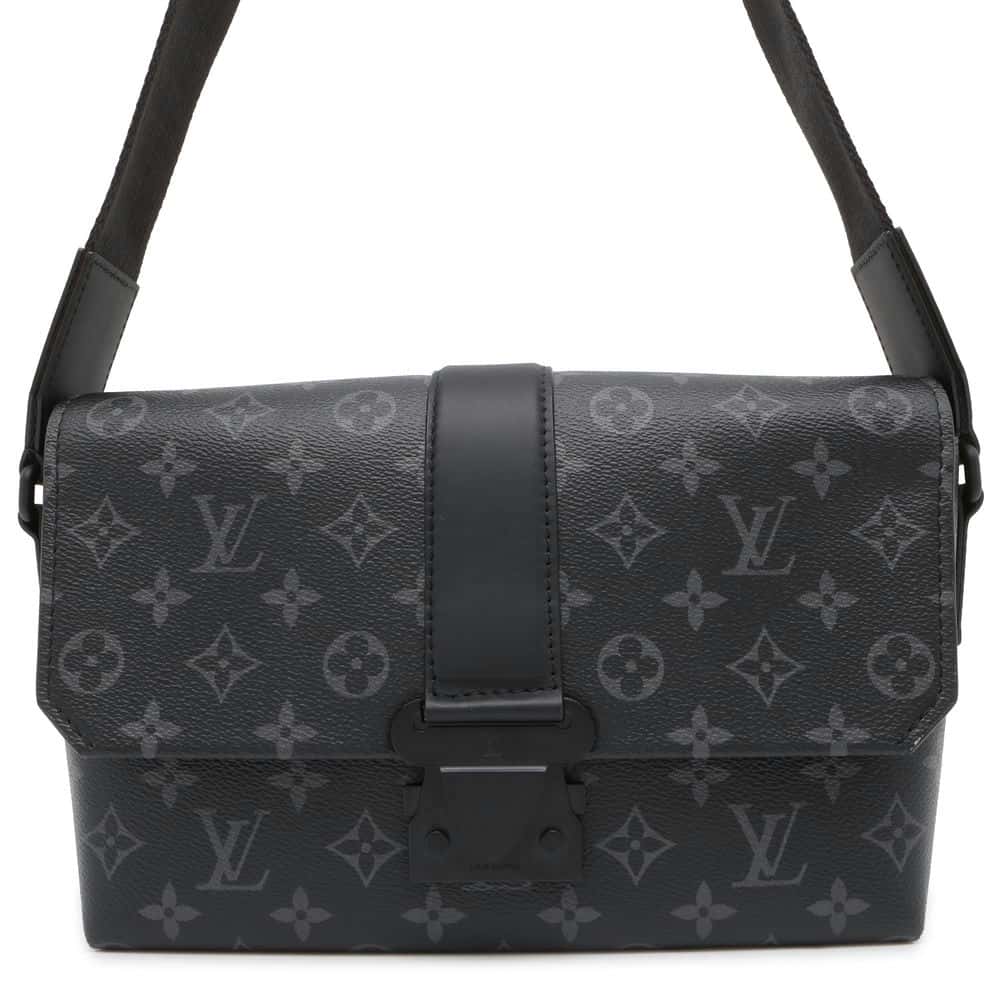 LOUIS VUITTON S Cape Messenger Black M46794 Monogram Eclipse