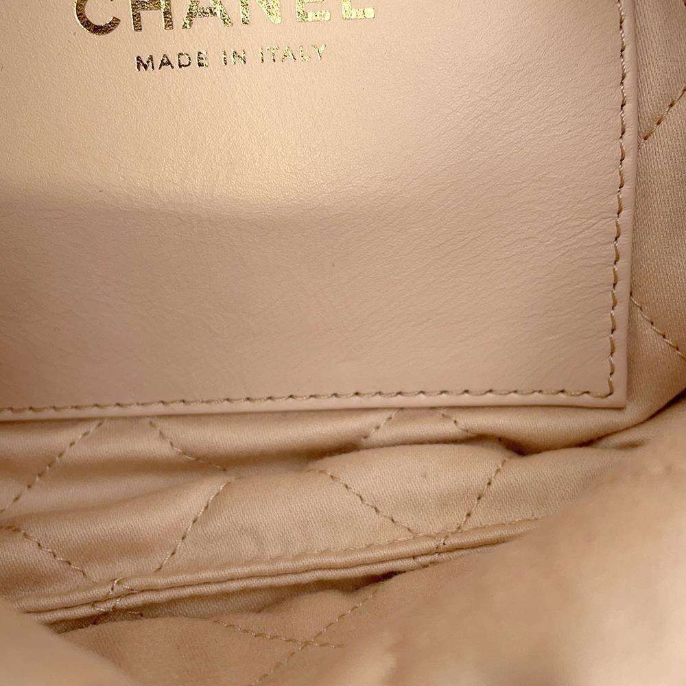 CHANEL CHANEL 22 Handbag Ivory/GradationAS3980 Leather Size Mini