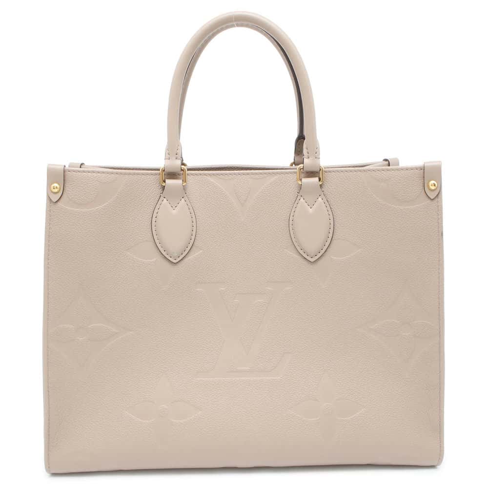 LOUIS VUITTON Onthego Tourterelle M45607 Monogram Empreinte Leather Size MM