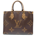LOUIS VUITTON Onthego Red M45321 Monogram Monogram Reverse Canvas Monogram Giant Size MM