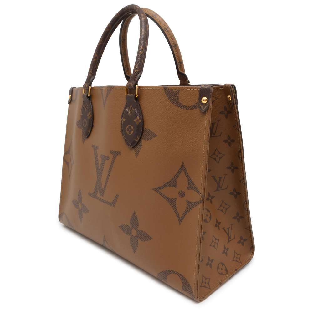 LOUIS VUITTON Onthego Red M45321 Monogram Monogram Reverse Canvas Monogram Giant Size MM