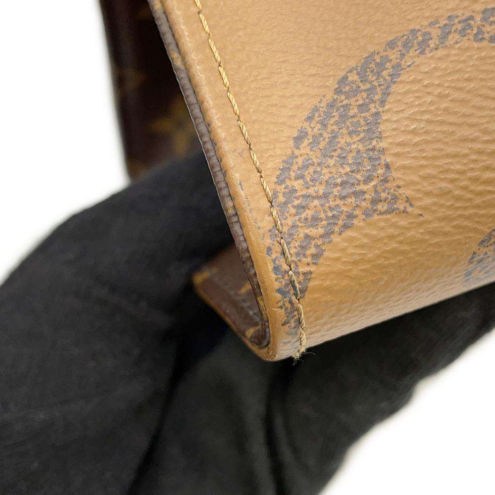 LOUIS VUITTON Onthego Red M45321 Monogram Monogram Reverse Canvas Monogram Giant Size MM