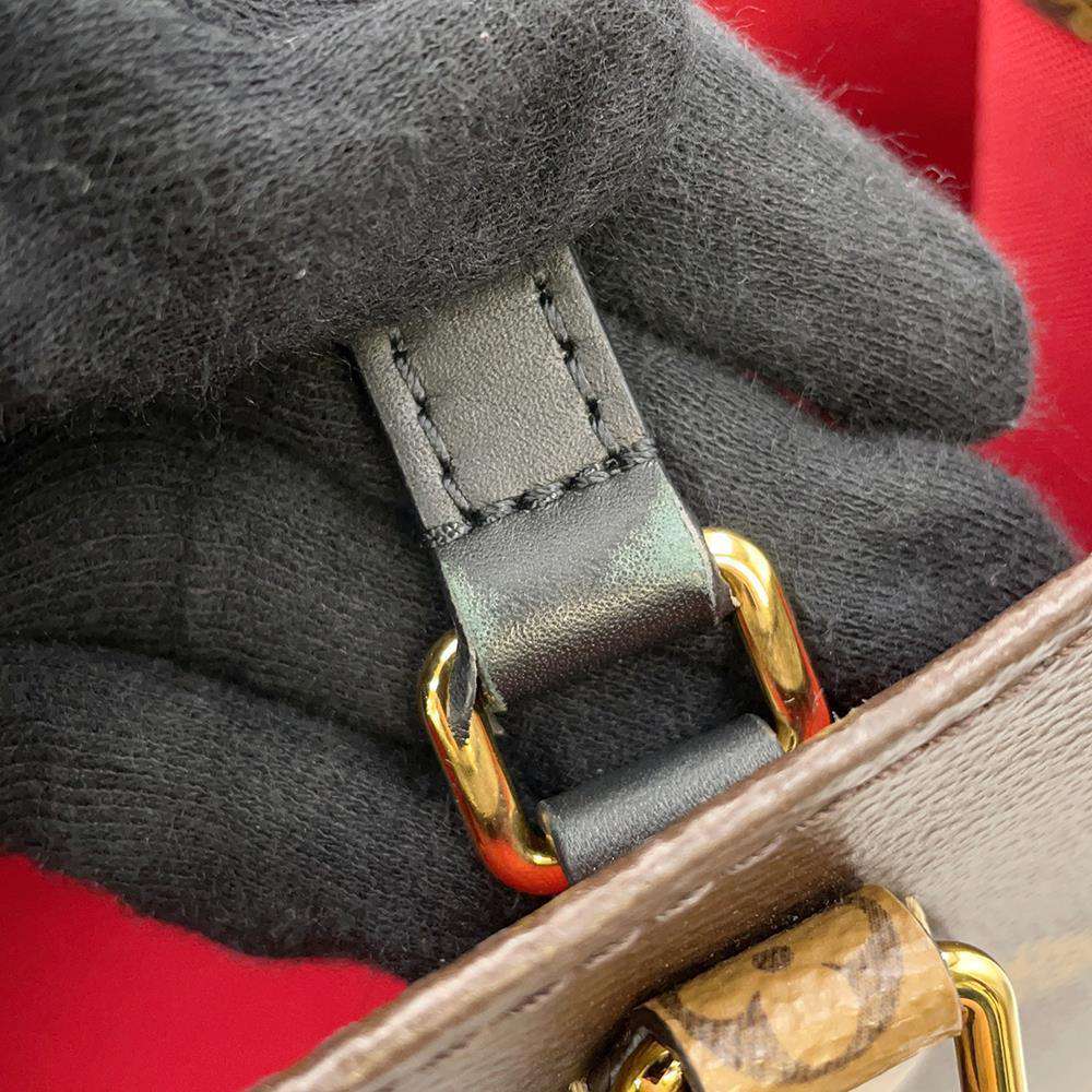 LOUIS VUITTON Onthego Red M45321 Monogram Monogram Reverse Canvas Monogram Giant Size MM