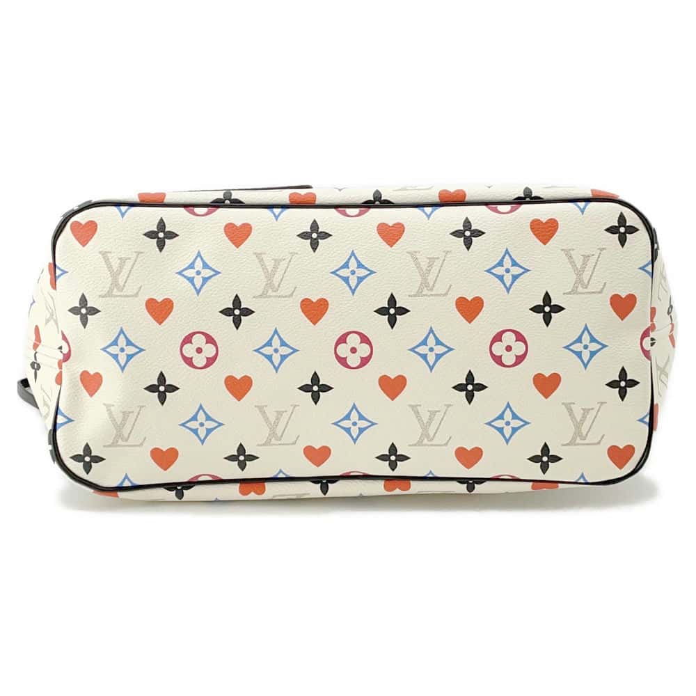 LOUIS VUITTON Neverfull Blanc M57462 Monogram / GameOn Size MM