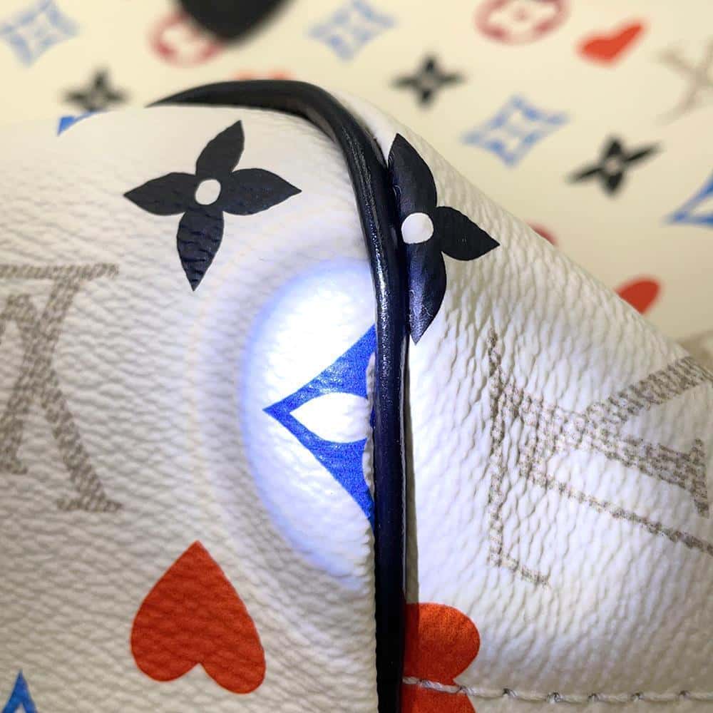 LOUIS VUITTON Neverfull Blanc M57462 Monogram / GameOn Size MM