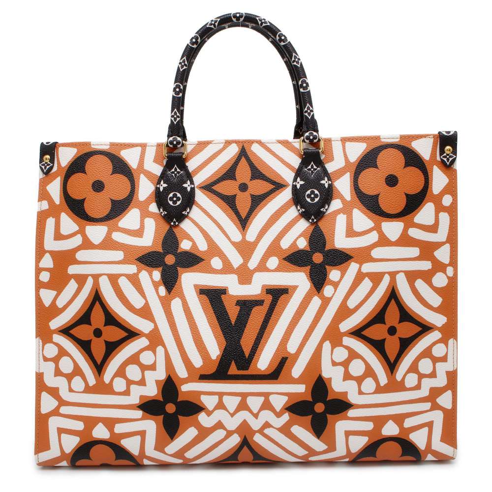 LOUIS VUITTON Onthego Creme caramel M45359 Monogram / Giant LV Clafoutis Size GM
