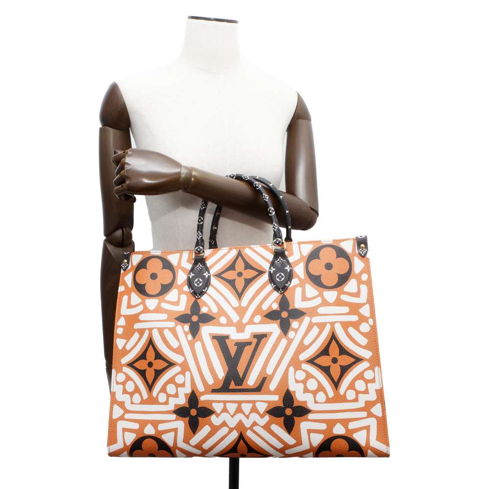 LOUIS VUITTON Onthego Creme caramel M45359 Monogram / Giant LV Clafoutis Size GM