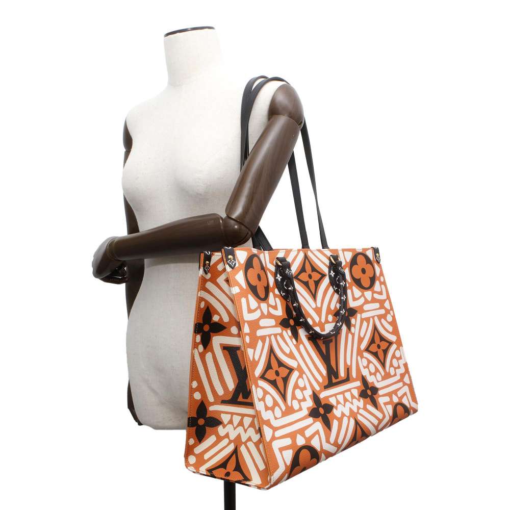 LOUIS VUITTON Onthego Creme caramel M45359 Monogram / Giant LV Clafoutis Size GM