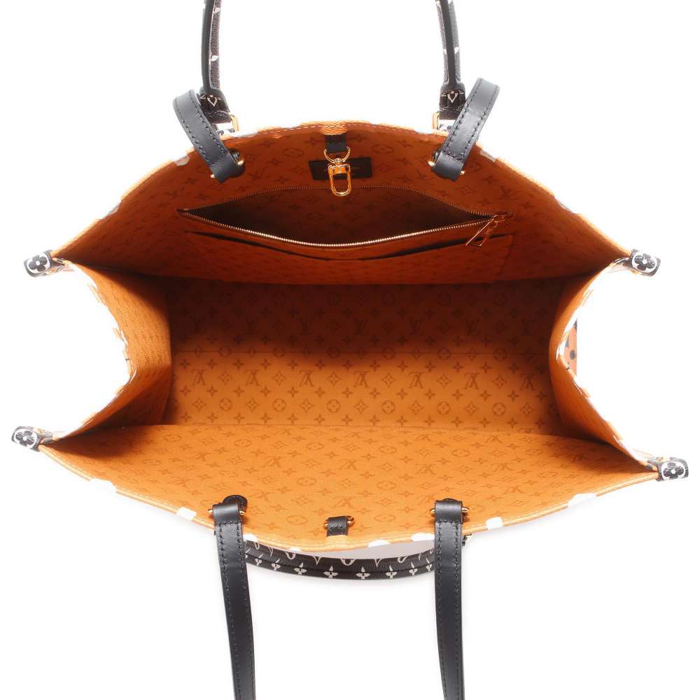LOUIS VUITTON Onthego Creme caramel M45359 Monogram / Giant LV Clafoutis Size GM