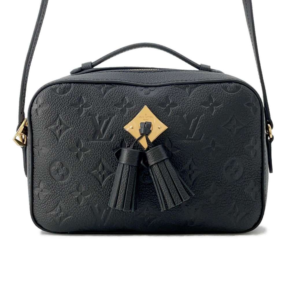 LOUIS VUITTON Saintonge Noir M44593 Monogram Empreinte Leather