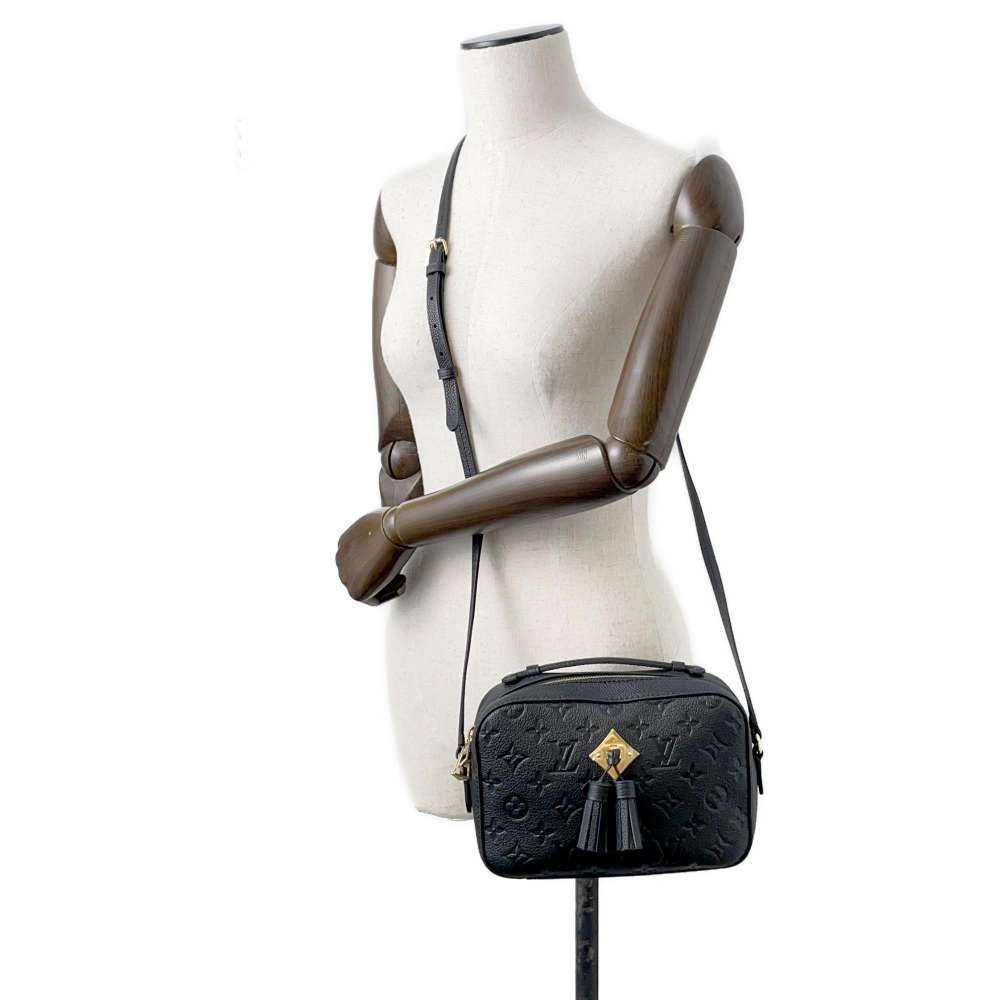 LOUIS VUITTON Saintonge Noir M44593 Monogram Empreinte Leather