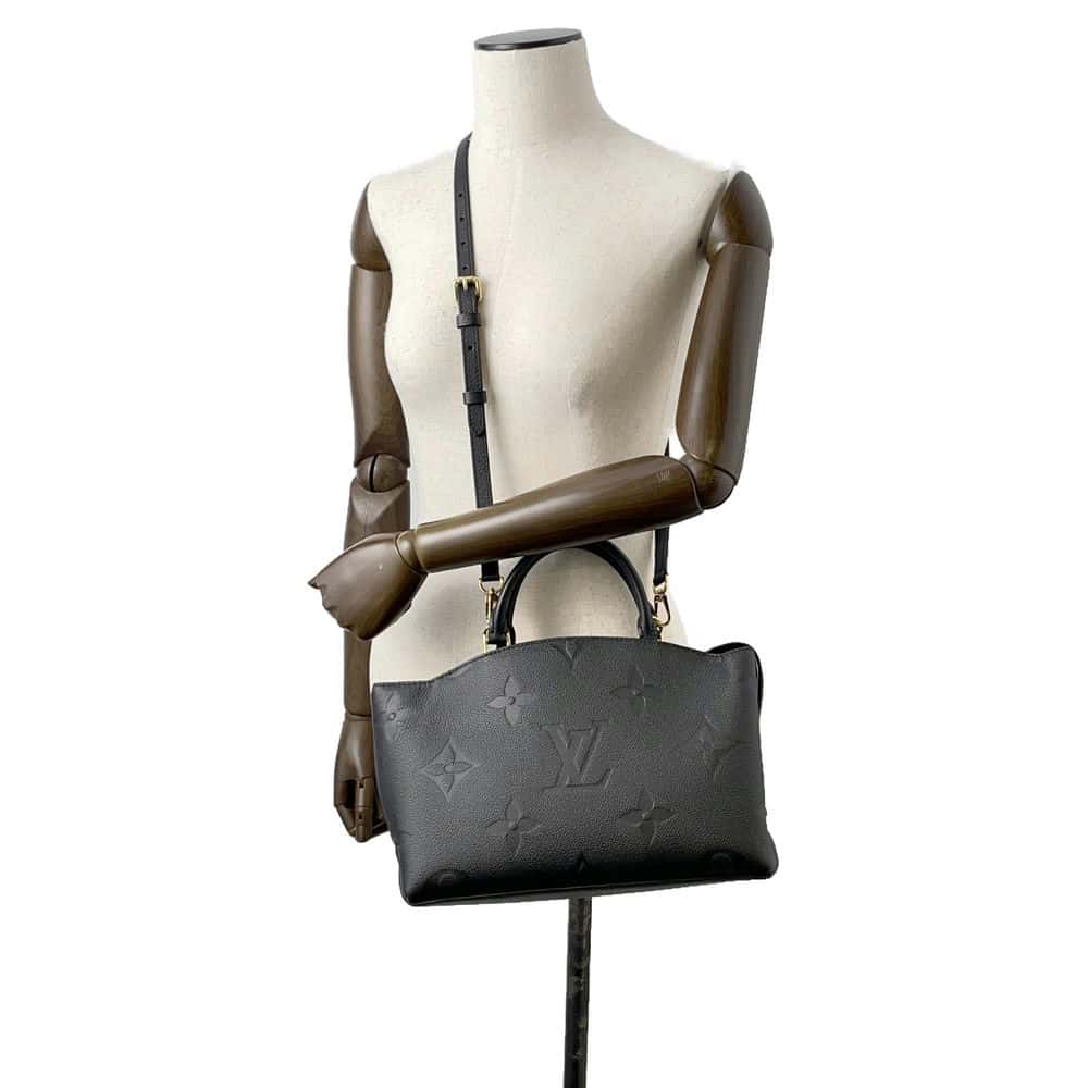 LOUIS VUITTON Petit Palais Noir M58916 Monogram Empreinte Leather Size PM