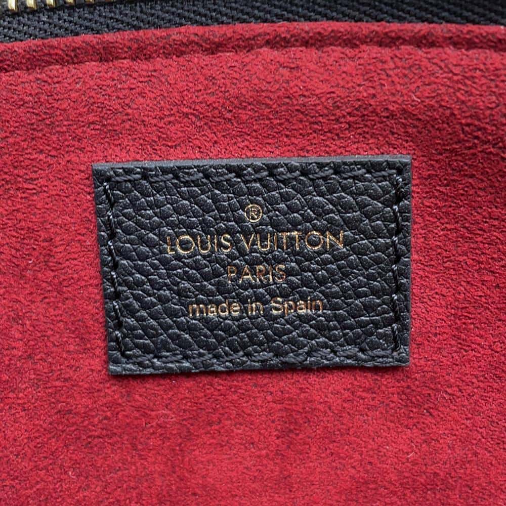 LOUIS VUITTON Petit Palais Noir M58916 Monogram Empreinte Leather Size PM