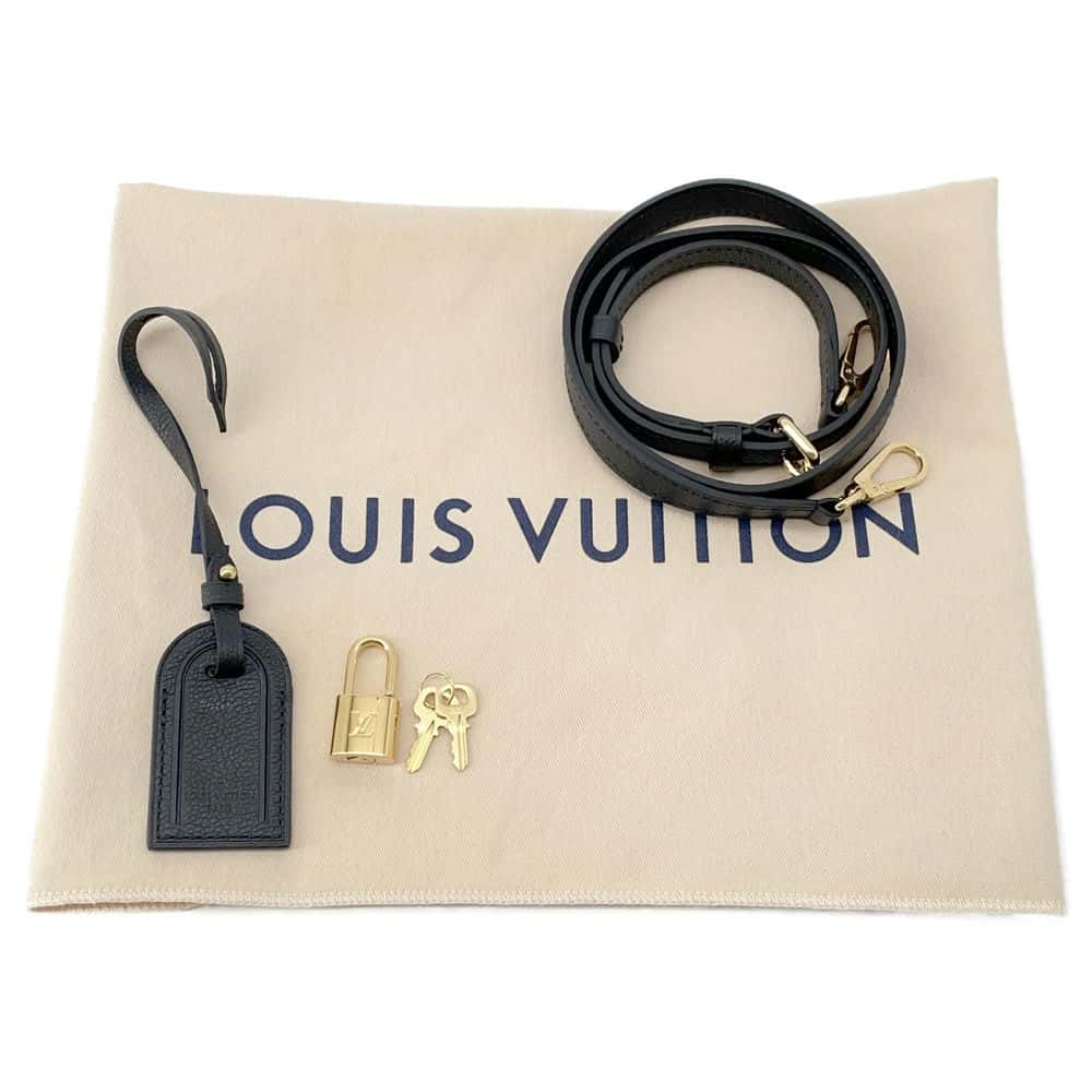 LOUIS VUITTON Petit Palais Noir M58916 Monogram Empreinte Leather Size PM