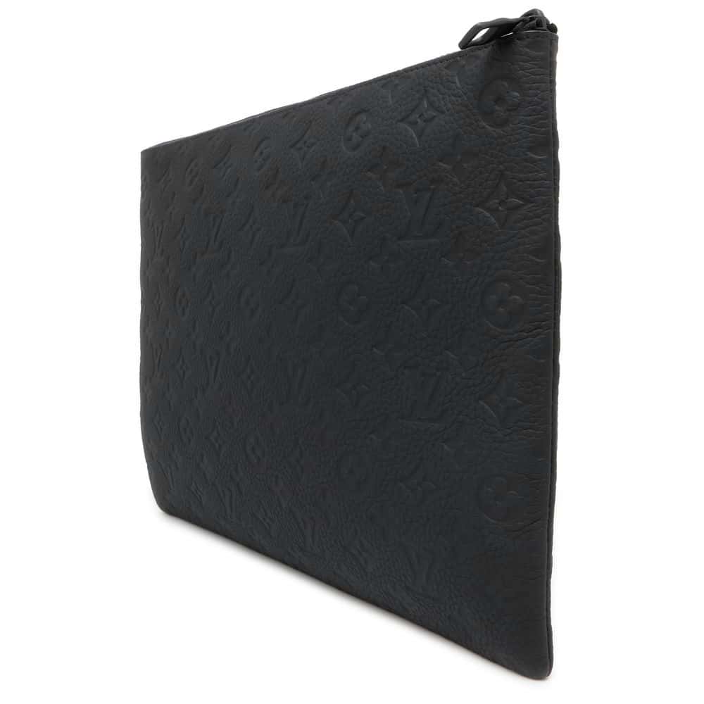 LOUIS VUITTON Pochette・A4 Noir M67461 Monogram / Taurillon Virgil Abloh
