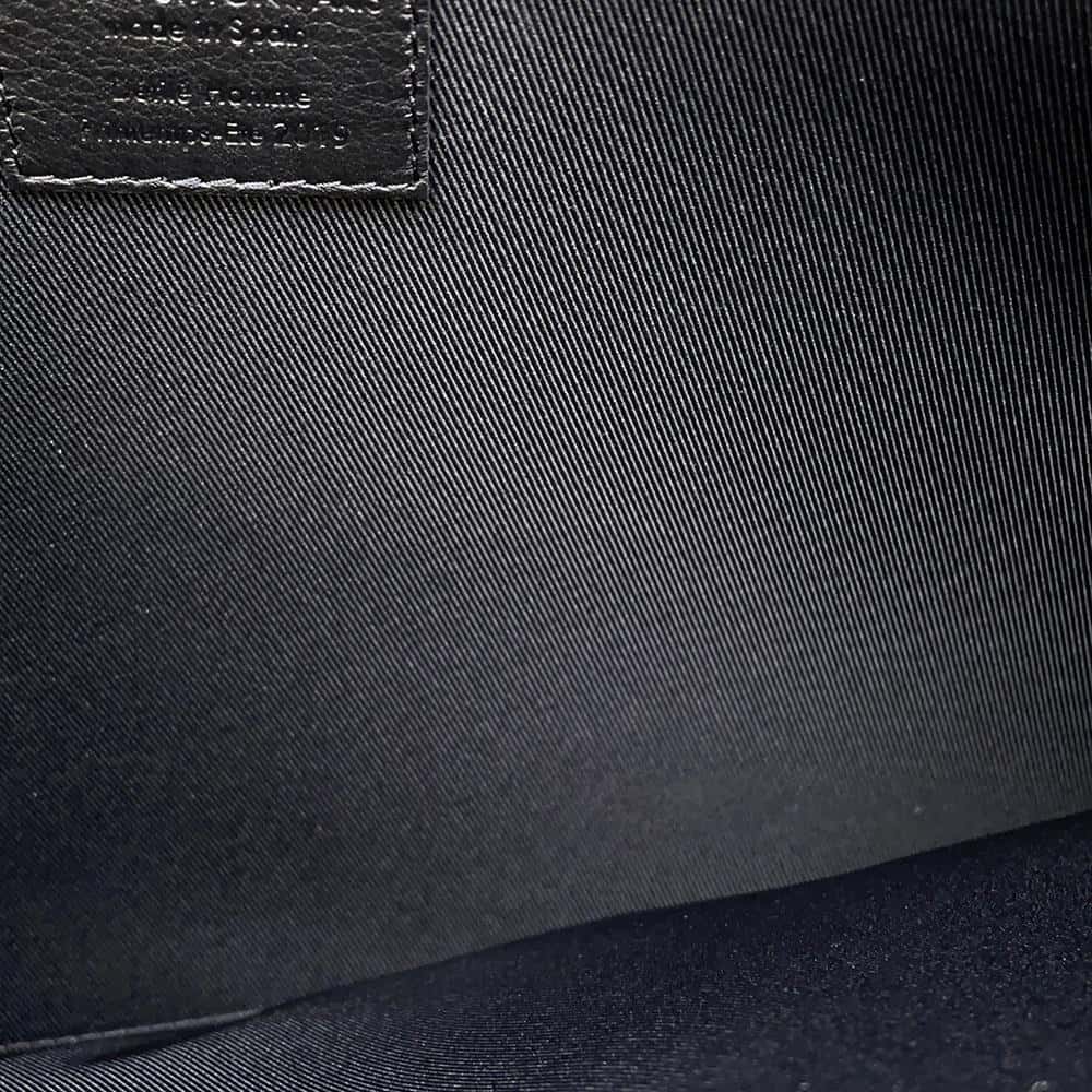 LOUIS VUITTON Pochette・A4 Noir M67461 Monogram / Taurillon Virgil Abloh