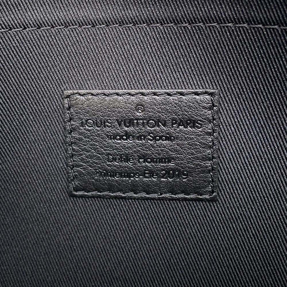 LOUIS VUITTON Pochette・A4 Noir M67461 Monogram / Taurillon Virgil Abloh