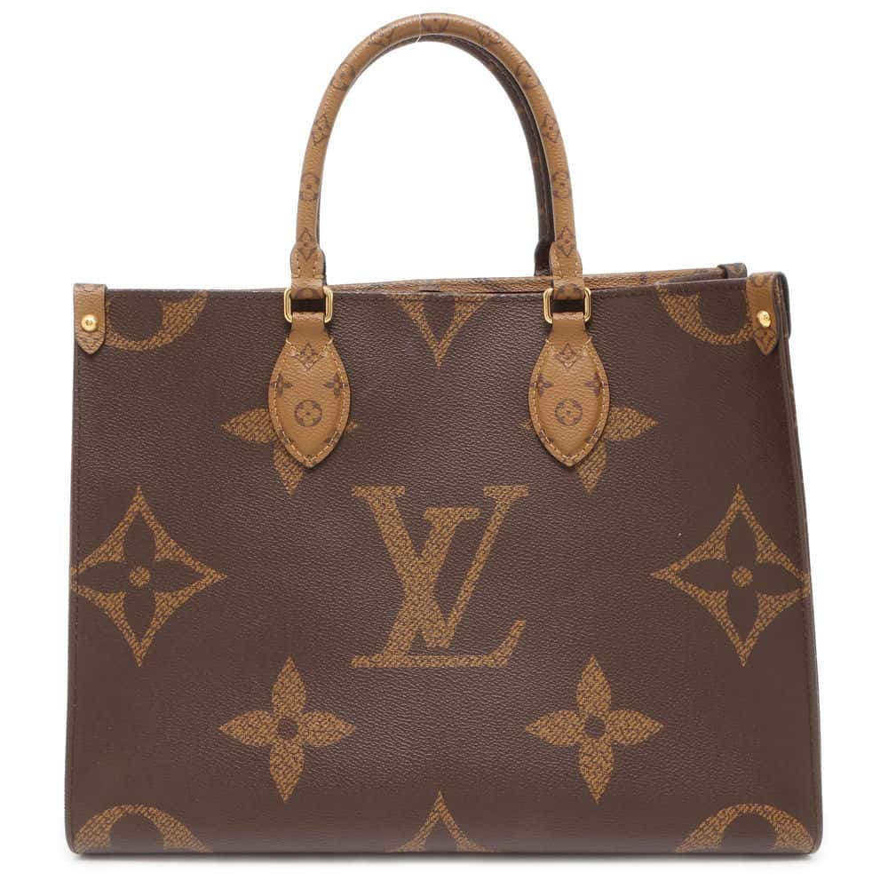 LOUIS VUITTON Onthego Red M45321 Monogram Monogram Reverse Canvas Monogram Giant Size MM