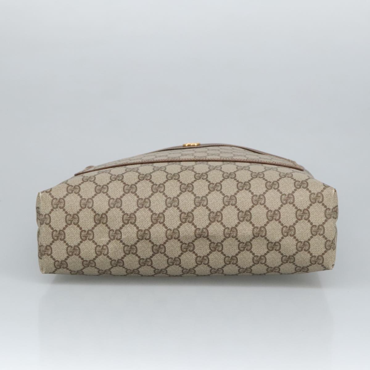 GUCCI GG Supreme Web Sherry Line Tote Bag PVC Beige Gold 002 123 6487 98704