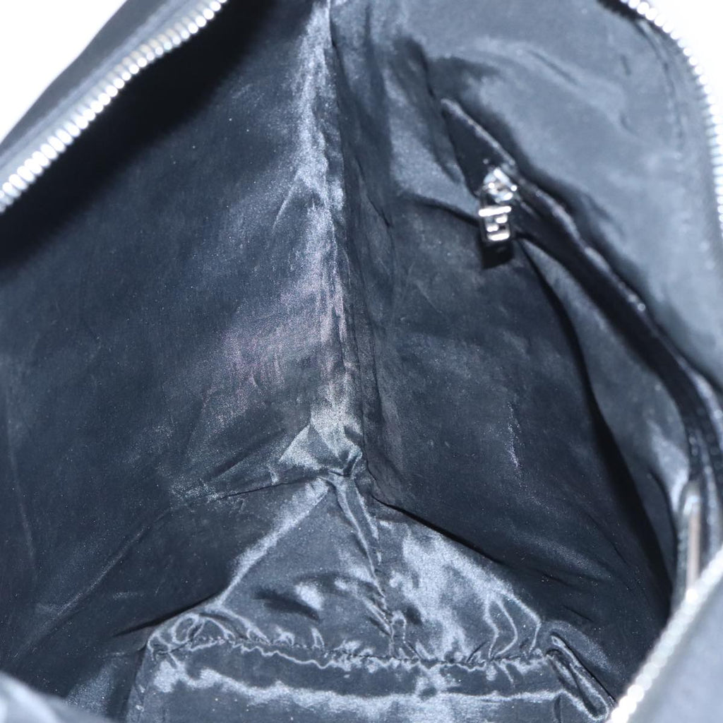 FENDI Shoulder Bag Nylon Black Silver 98709