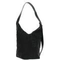 FENDI Shoulder Bag Nylon Black Silver 98709