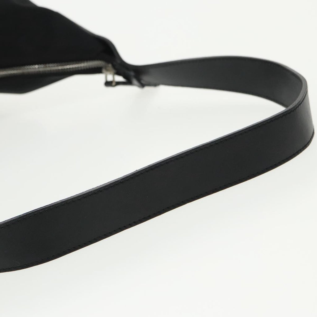 FENDI Shoulder Bag Nylon Black Silver 98709
