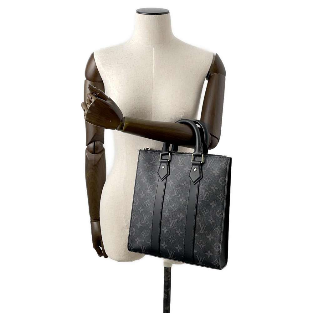 LOUIS VUITTON Sac Plat Noir M46456 Monogram Eclipse