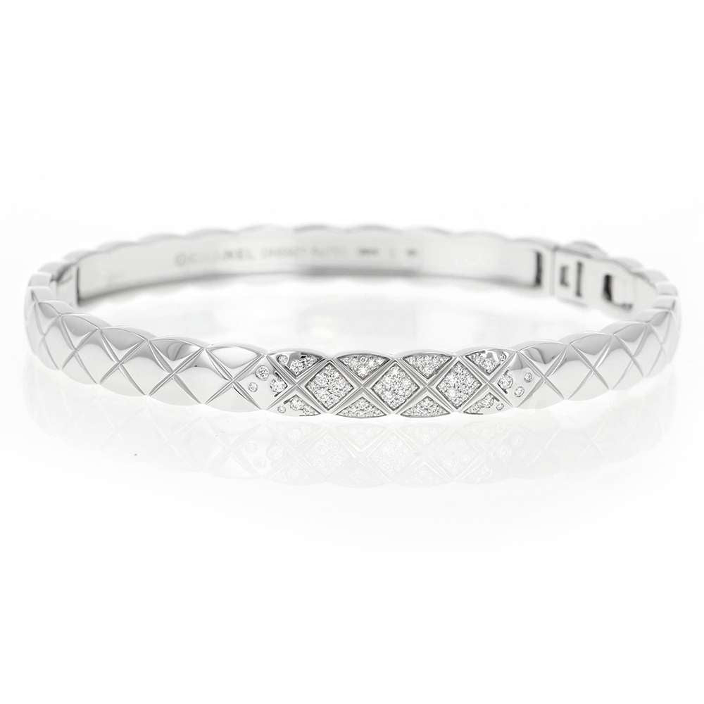 CHANEL Coco Crush Collection Bracelet Size LJ11162 18K White Gold