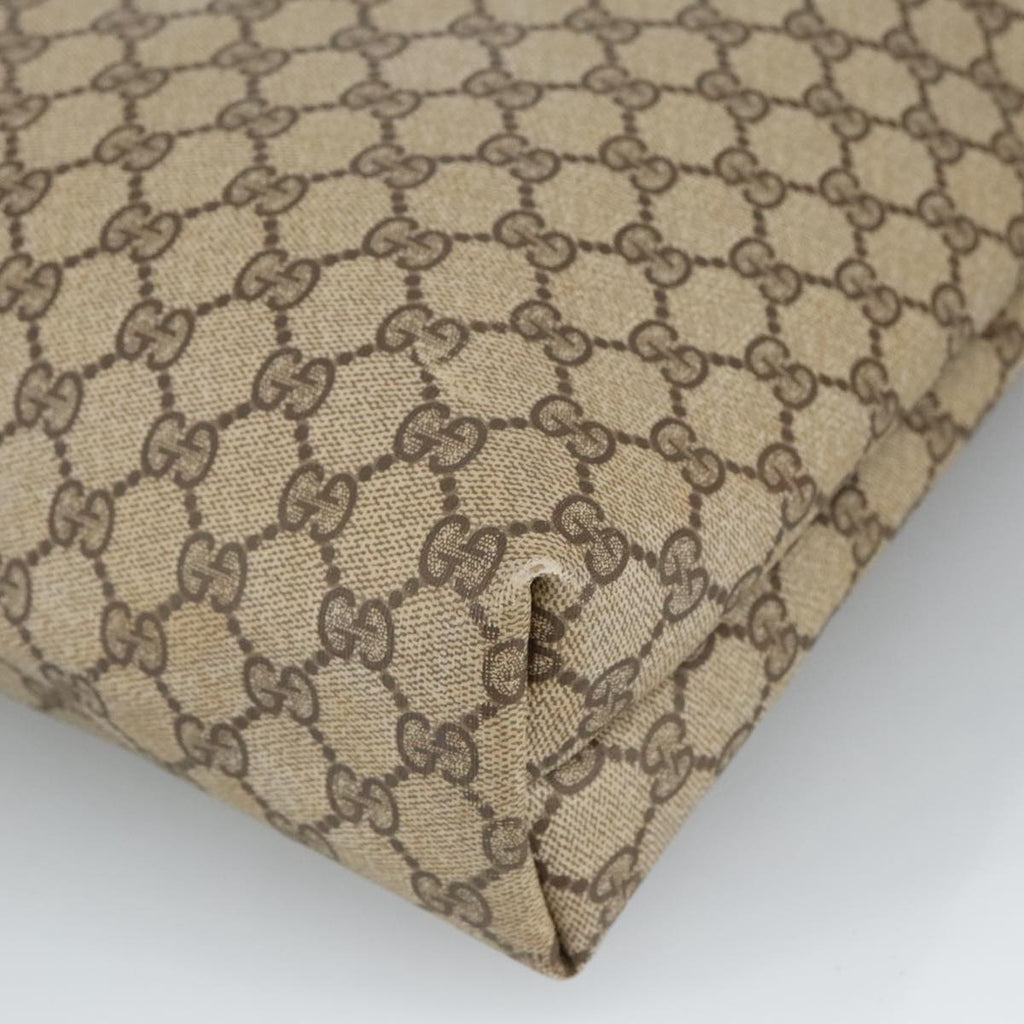 GUCCI GG Supreme Web Sherry Line Tote Bag PVC Beige Gold 89 02 003 98727