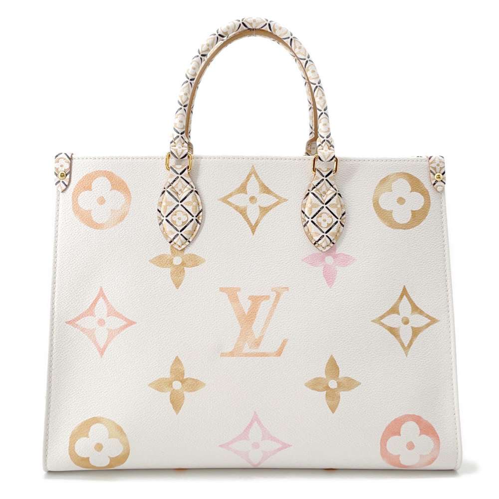 LOUIS VUITTON Onthego White/Beige M22975 Monogram LV by the Pool Size MM