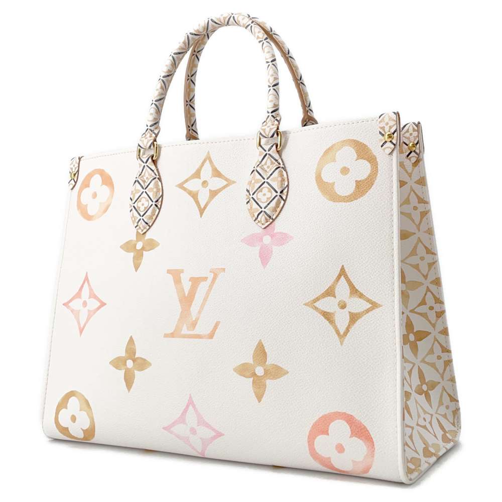 LOUIS VUITTON Onthego White/Beige M22975 Monogram LV by the Pool Size MM