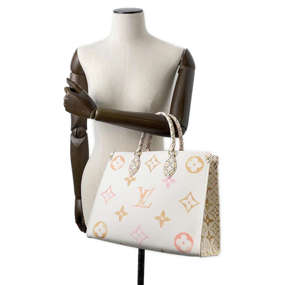 LOUIS VUITTON Onthego White/Beige M22975 Monogram LV by the Pool Size MM