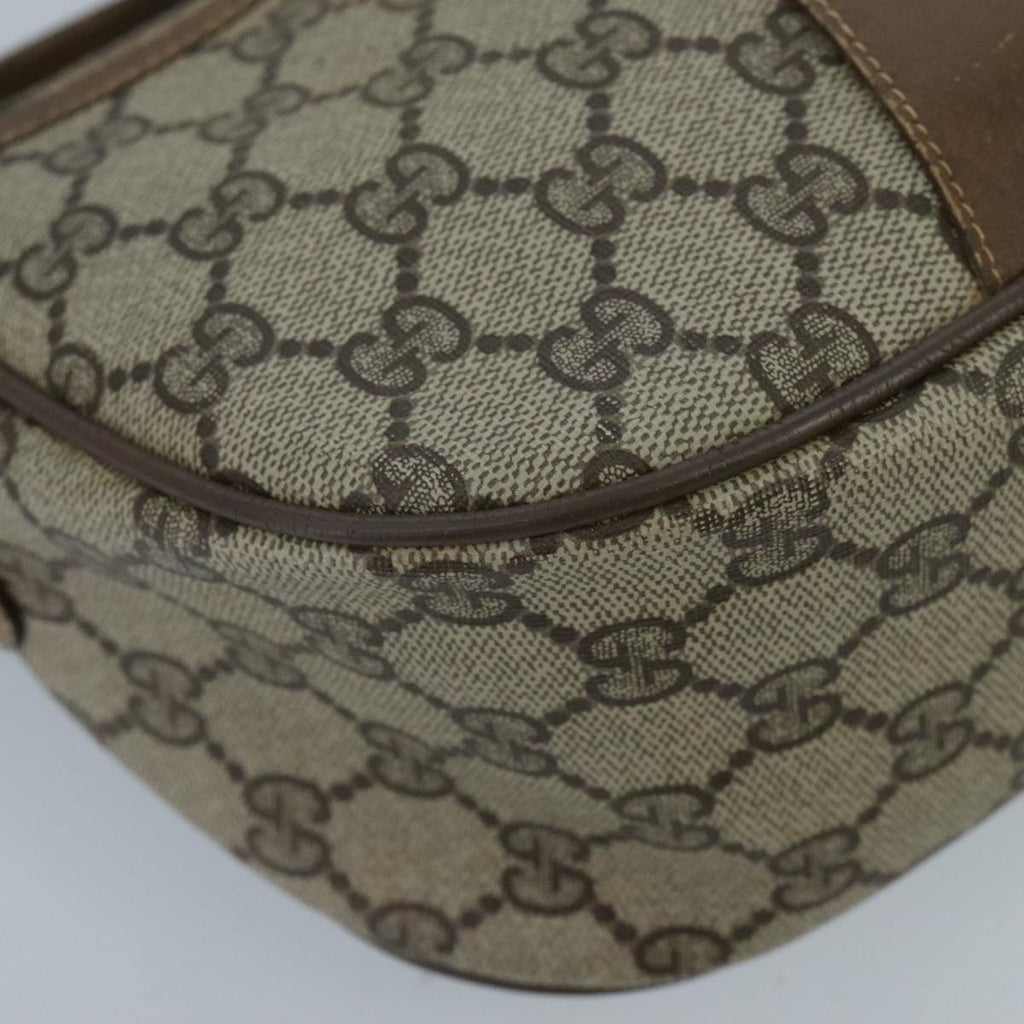 GUCCI GG Supreme Web Sherry Line Shoulder Bag PVC Beige Green Red 98777
