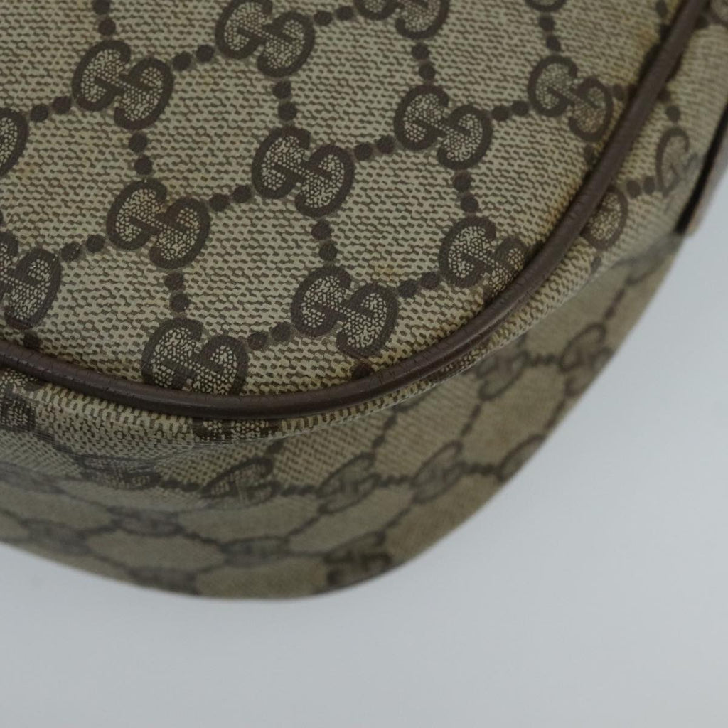 GUCCI GG Supreme Web Sherry Line Shoulder Bag PVC Beige Green Red 98777