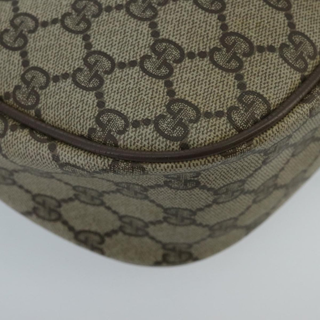 GUCCI GG Supreme Web Sherry Line Shoulder Bag PVC Beige Green Red 98777