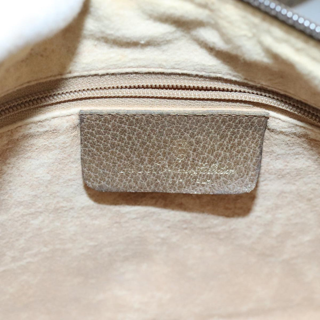GUCCI GG Supreme Web Sherry Line Shoulder Bag PVC Beige Green Red 98777