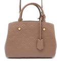 LOUIS VUITTON Montaigne Taupe Grey M44062 Monogram Empreinte Leather Size BB
