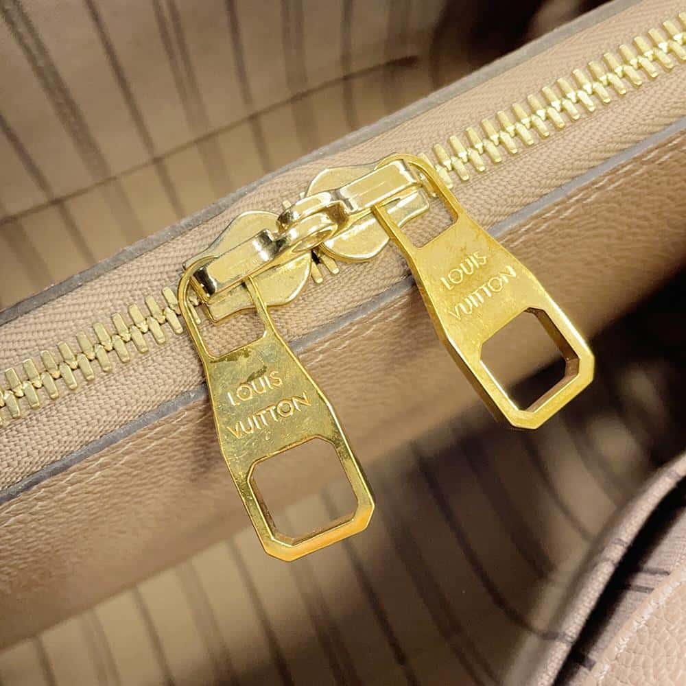 LOUIS VUITTON Montaigne Taupe Grey M44062 Monogram Empreinte Leather Size BB
