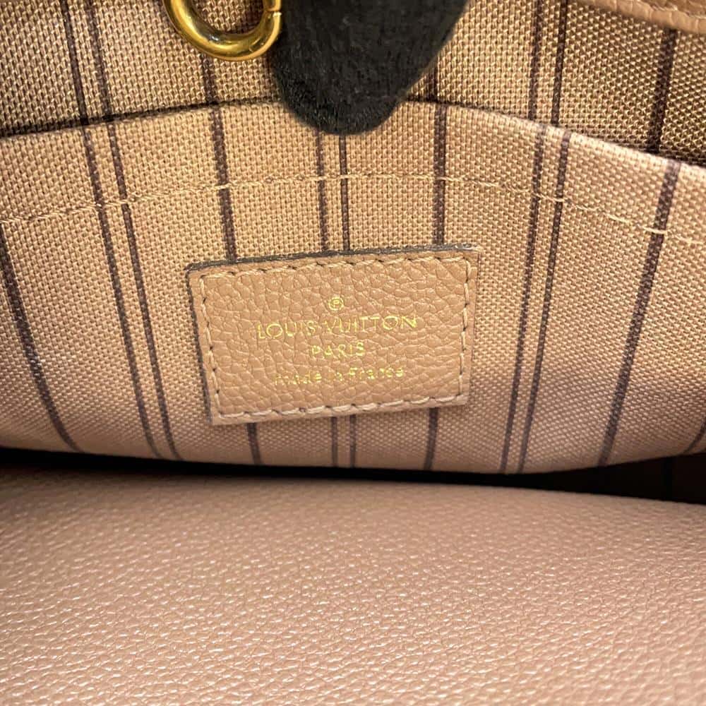LOUIS VUITTON Montaigne Taupe Grey M44062 Monogram Empreinte Leather Size BB