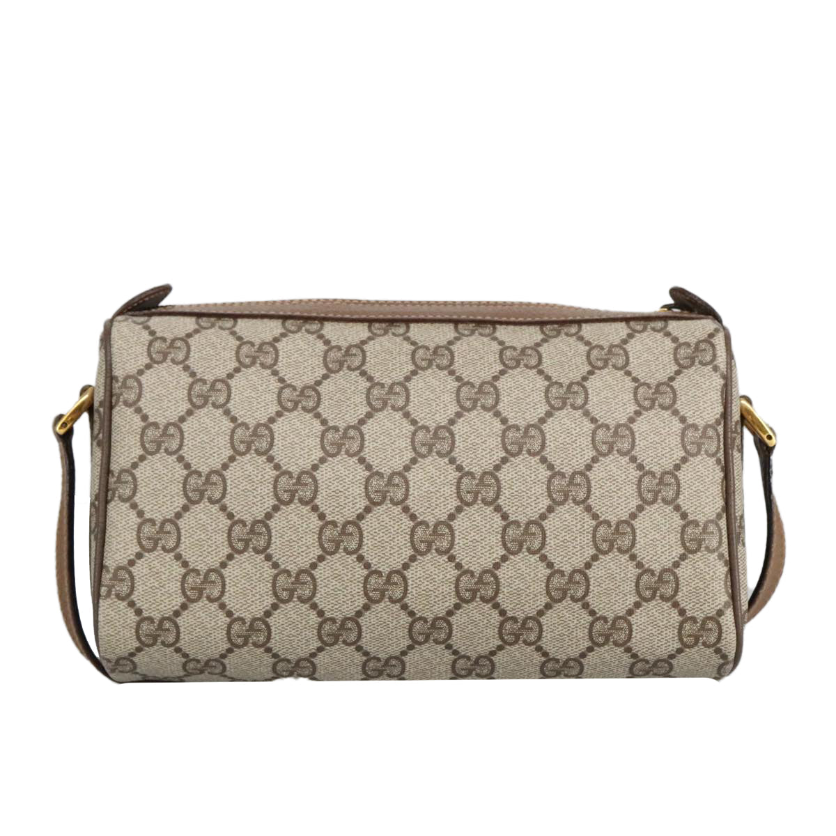 GUCCI GG Supreme Web Sherry Line Shoulder Bag PVC Beige 89 02 018 98792