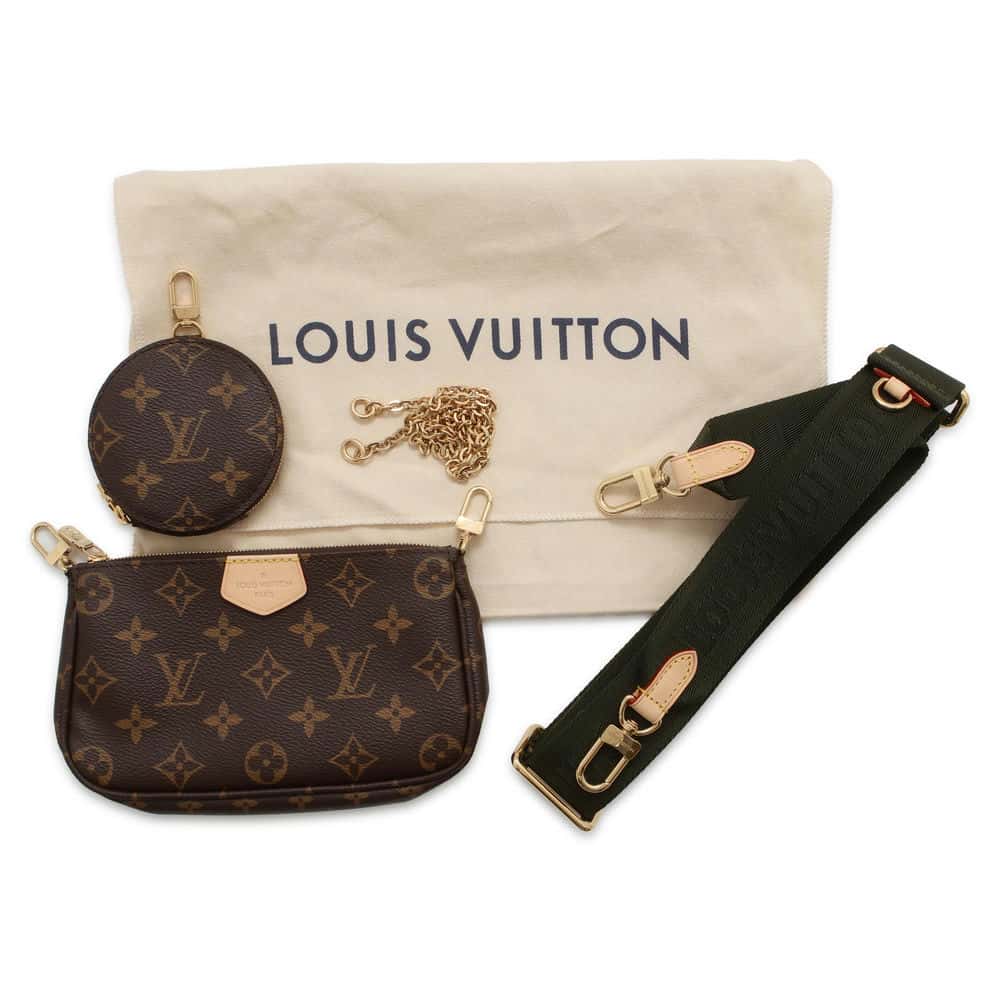 LOUIS VUITTON Multi Pochette Accessoires Khaki M44813 Monogram