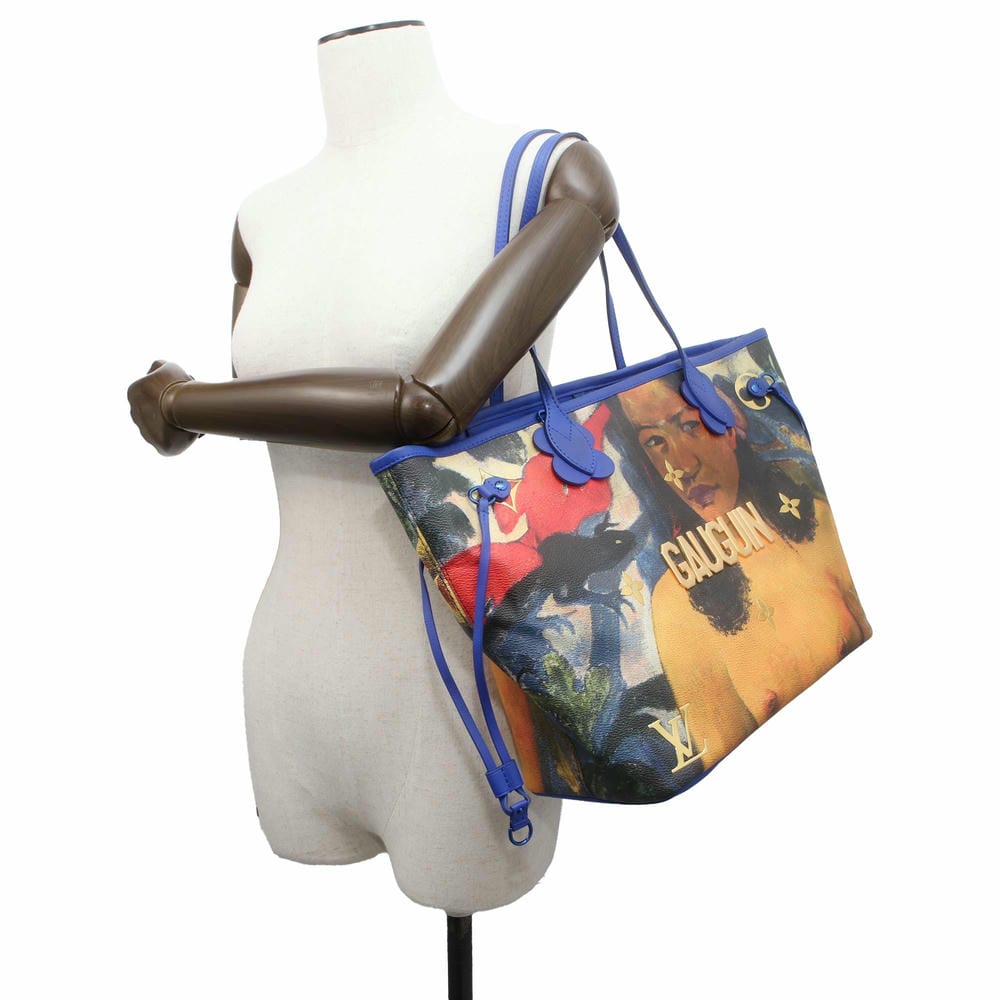 LOUIS VUITTON Neverfull Gauguin Masters Collection Blue/Multicolor M43359 Monogram Celty Size MM