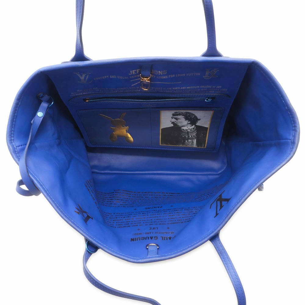 LOUIS VUITTON Neverfull Gauguin Masters Collection Blue/Multicolor M43359 Monogram Celty Size MM