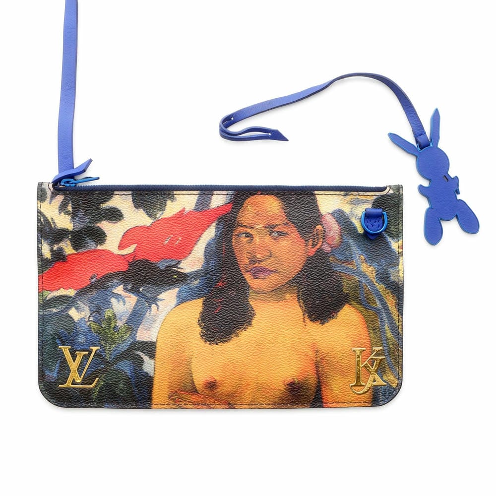 LOUIS VUITTON Neverfull Gauguin Masters Collection Blue/Multicolor M43359 Monogram Celty Size MM