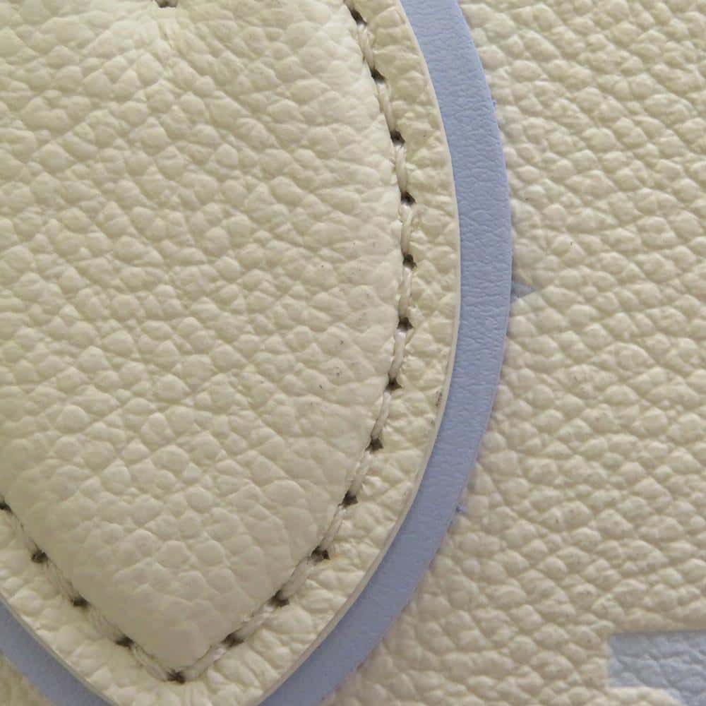 LOUIS VUITTON Onthego Latte White/Candy Blue M46833 Bicolor Monogram Empreinte Leather Size PM